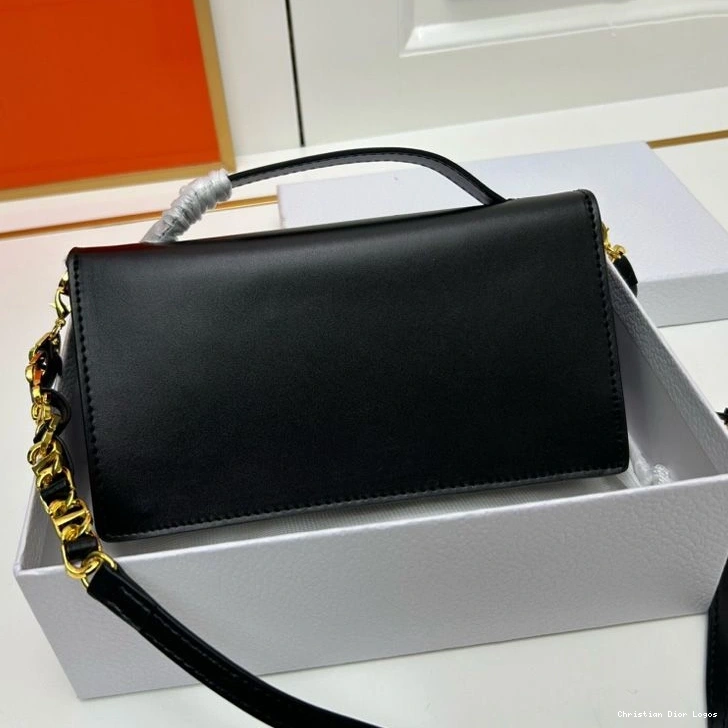 Cheap Dior Signature Black Bag Mini Calfskin CD 0715 Luxury